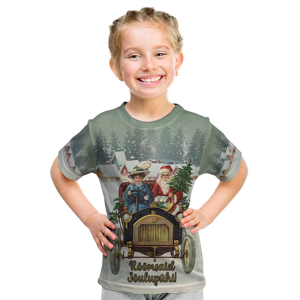 Estonia Christmas Kid T Shirt Roomsaid Joulupuhi - Wonder Print Shop