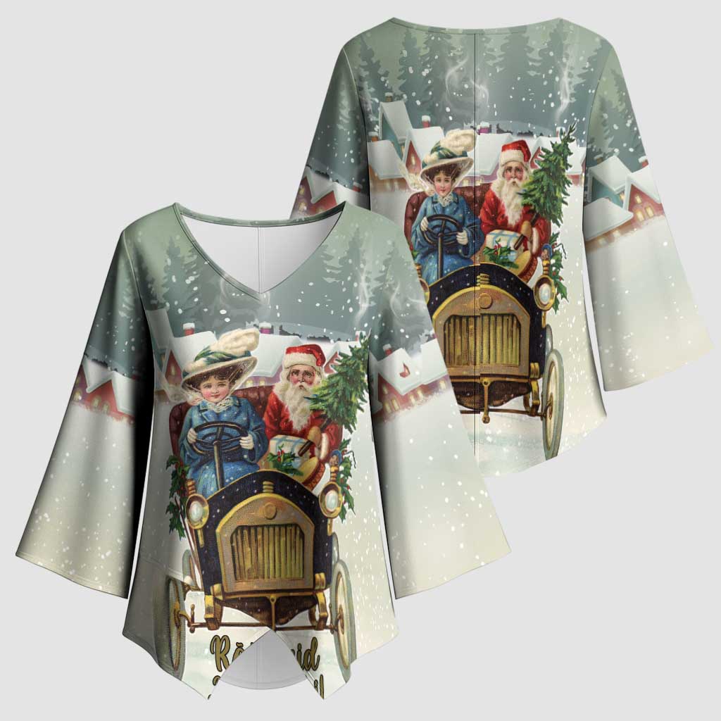 Estonia Christmas Kimono Sleeve Blouse Roomsaid Joulupuhi - Wonder Print Shop