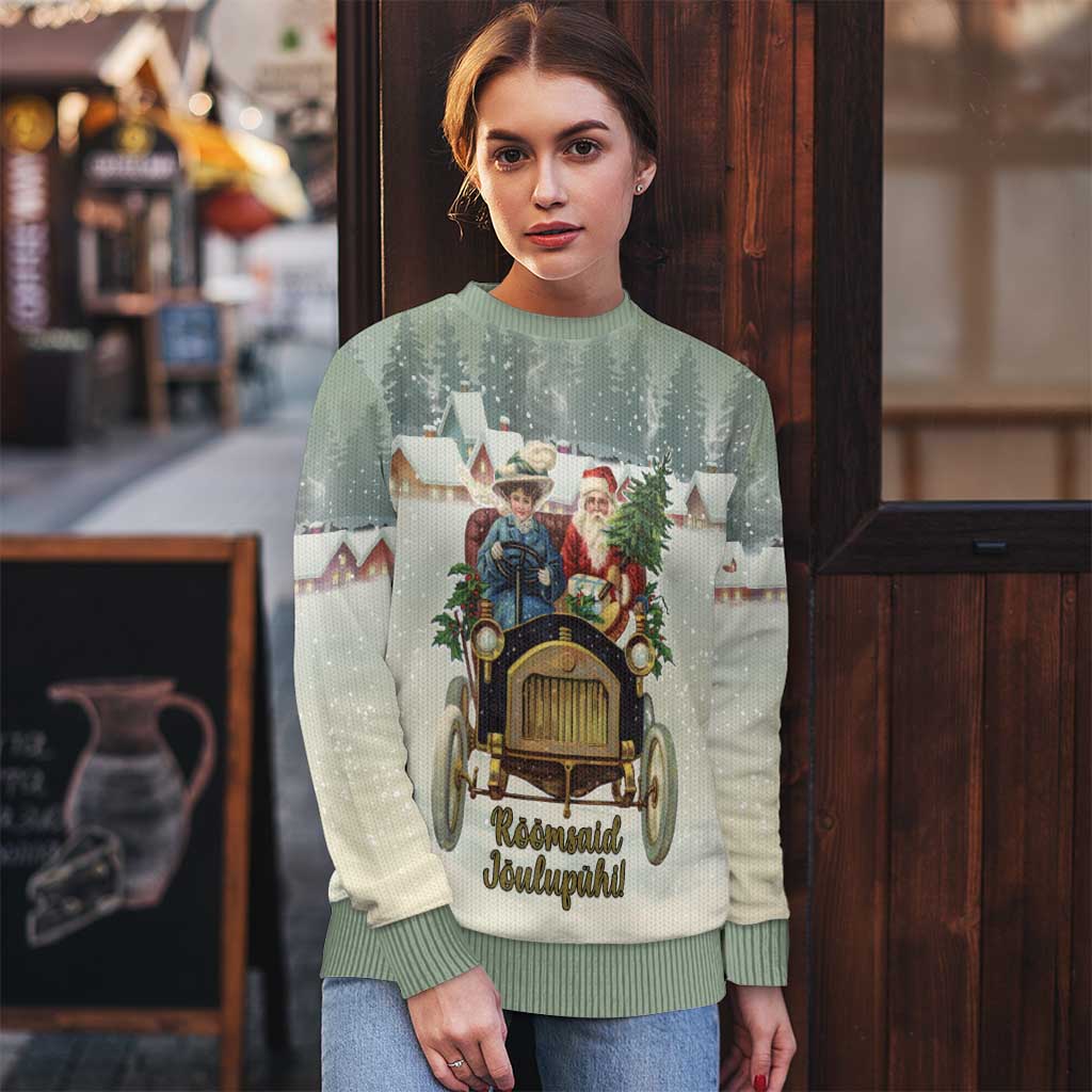 Estonia Christmas Ugly Christmas Sweater Roomsaid Joulupuhi - Wonder Print Shop