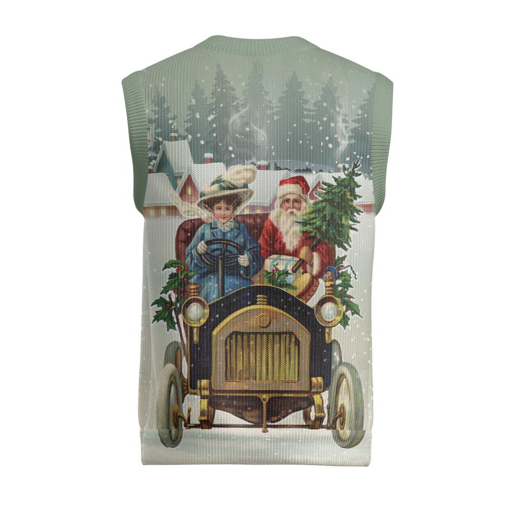 Estonia Christmas Knitted V-Neck Vest Roomsaid Joulupuhi - Wonder Print Shop