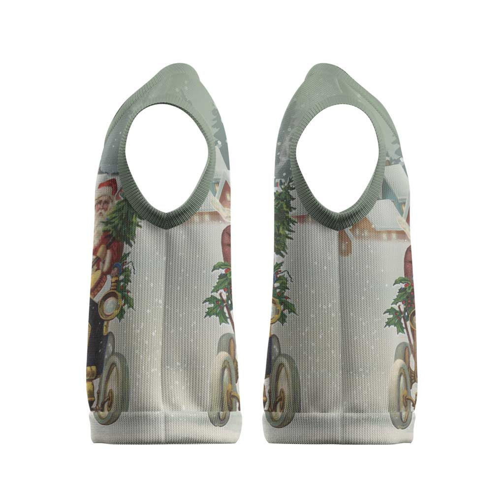 Estonia Christmas Knitted V-Neck Vest Roomsaid Joulupuhi - Wonder Print Shop