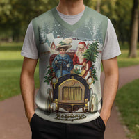 Estonia Christmas Knitted V-Neck Vest Roomsaid Joulupuhi - Wonder Print Shop