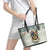 Estonia Christmas Leather Tote Bag Roomsaid Joulupuhi - Wonder Print Shop