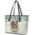 Estonia Christmas Leather Tote Bag Roomsaid Joulupuhi - Wonder Print Shop