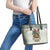 Estonia Christmas Leather Tote Bag Roomsaid Joulupuhi - Wonder Print Shop