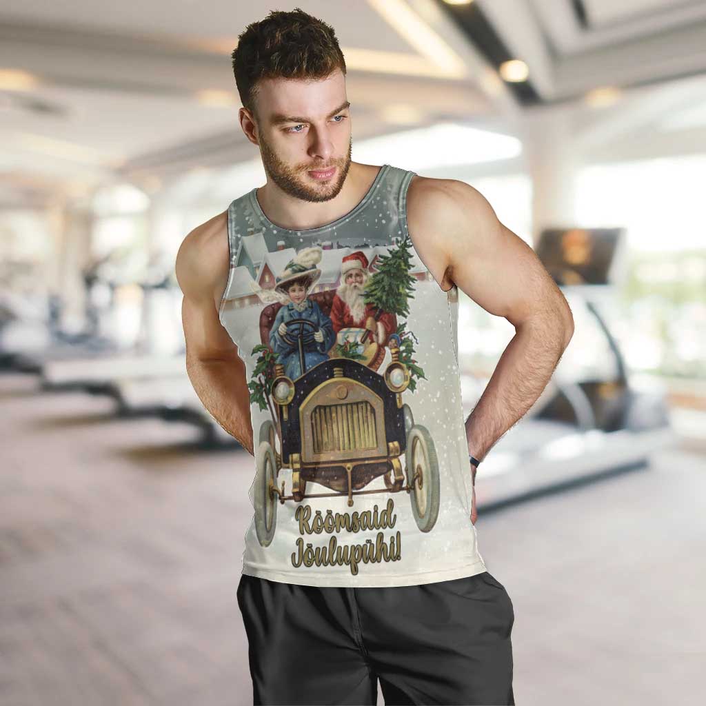 Estonia Christmas Men Tank Top Roomsaid Joulupuhi - Wonder Print Shop