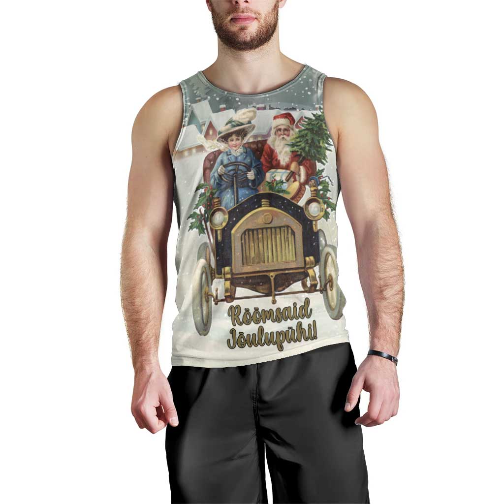 Estonia Christmas Men Tank Top Roomsaid Joulupuhi - Wonder Print Shop
