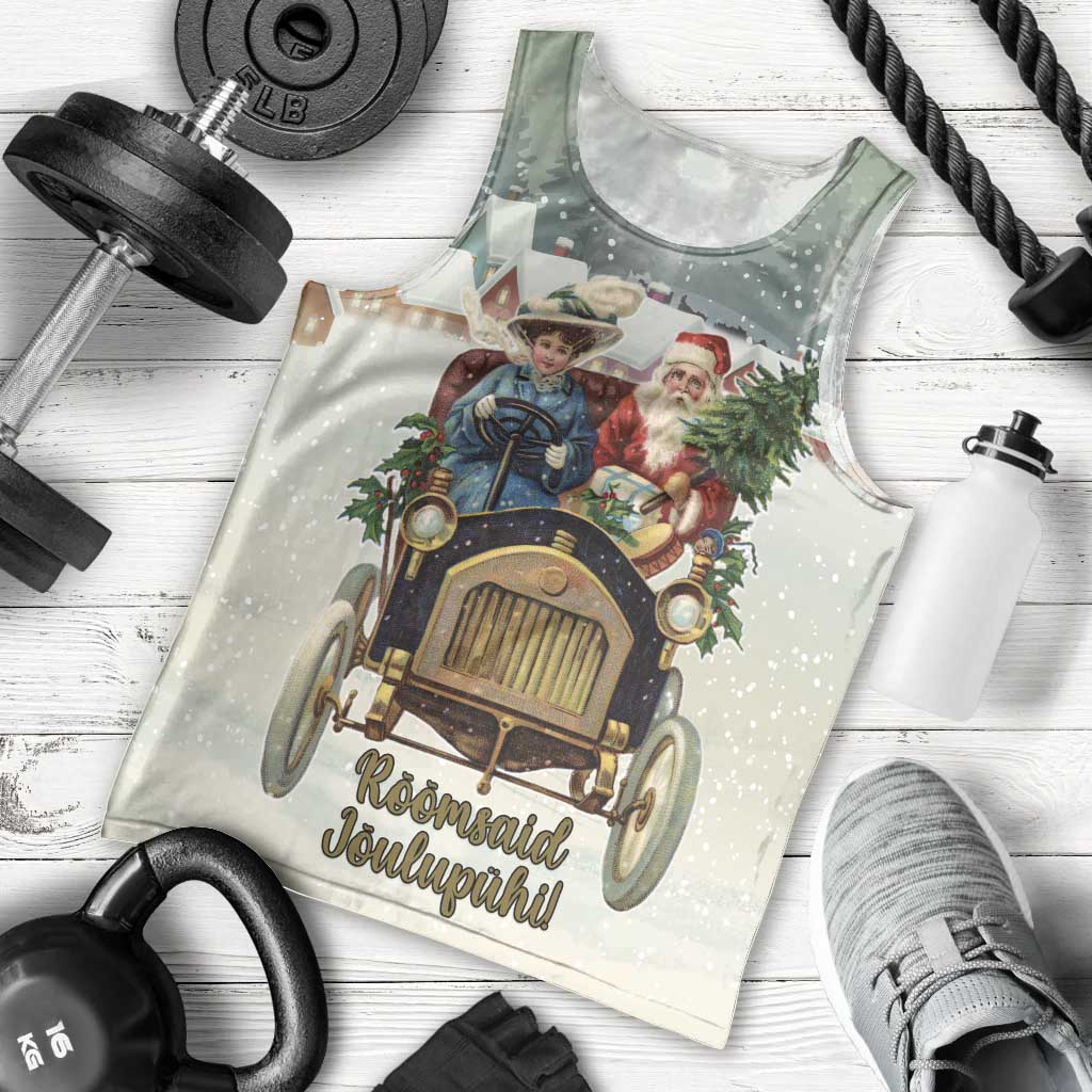 Estonia Christmas Men Tank Top Roomsaid Joulupuhi - Wonder Print Shop