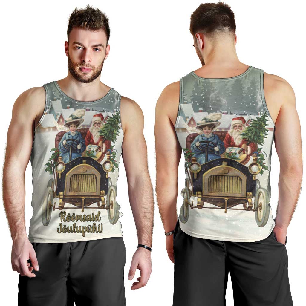 Estonia Christmas Men Tank Top Roomsaid Joulupuhi - Wonder Print Shop