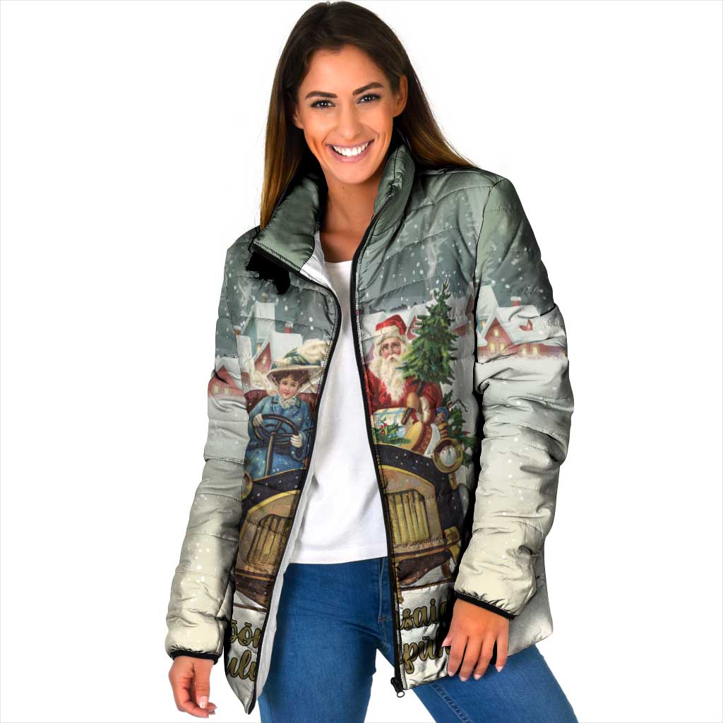 Estonia Christmas Padded Jacket Roomsaid Joulupuhi - Wonder Print Shop