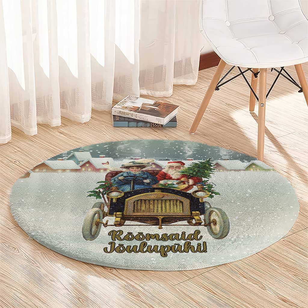 Estonia Christmas Round Carpet Roomsaid Joulupuhi - Wonder Print Shop