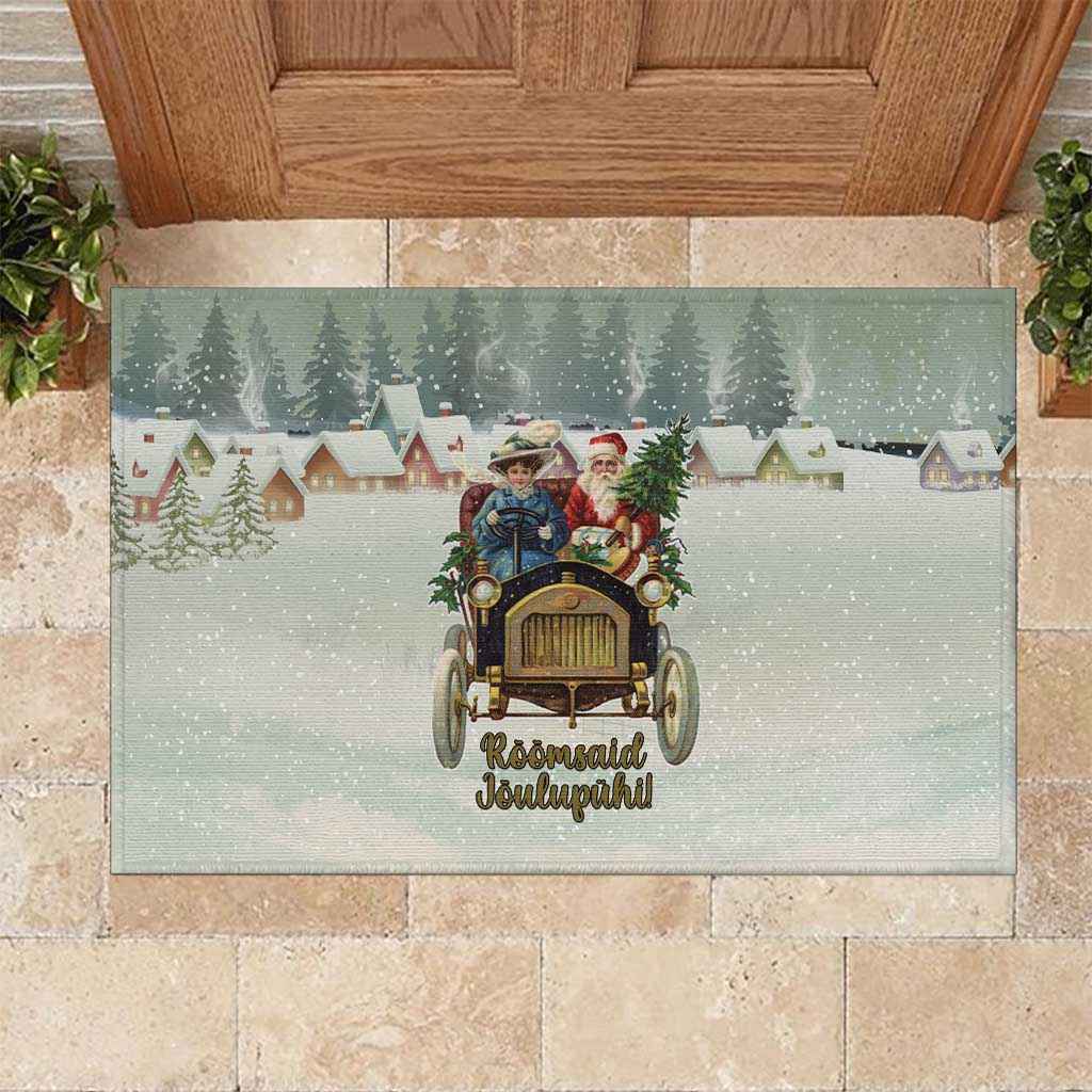 Estonia Christmas Rubber Doormat Roomsaid Joulupuhi - Wonder Print Shop