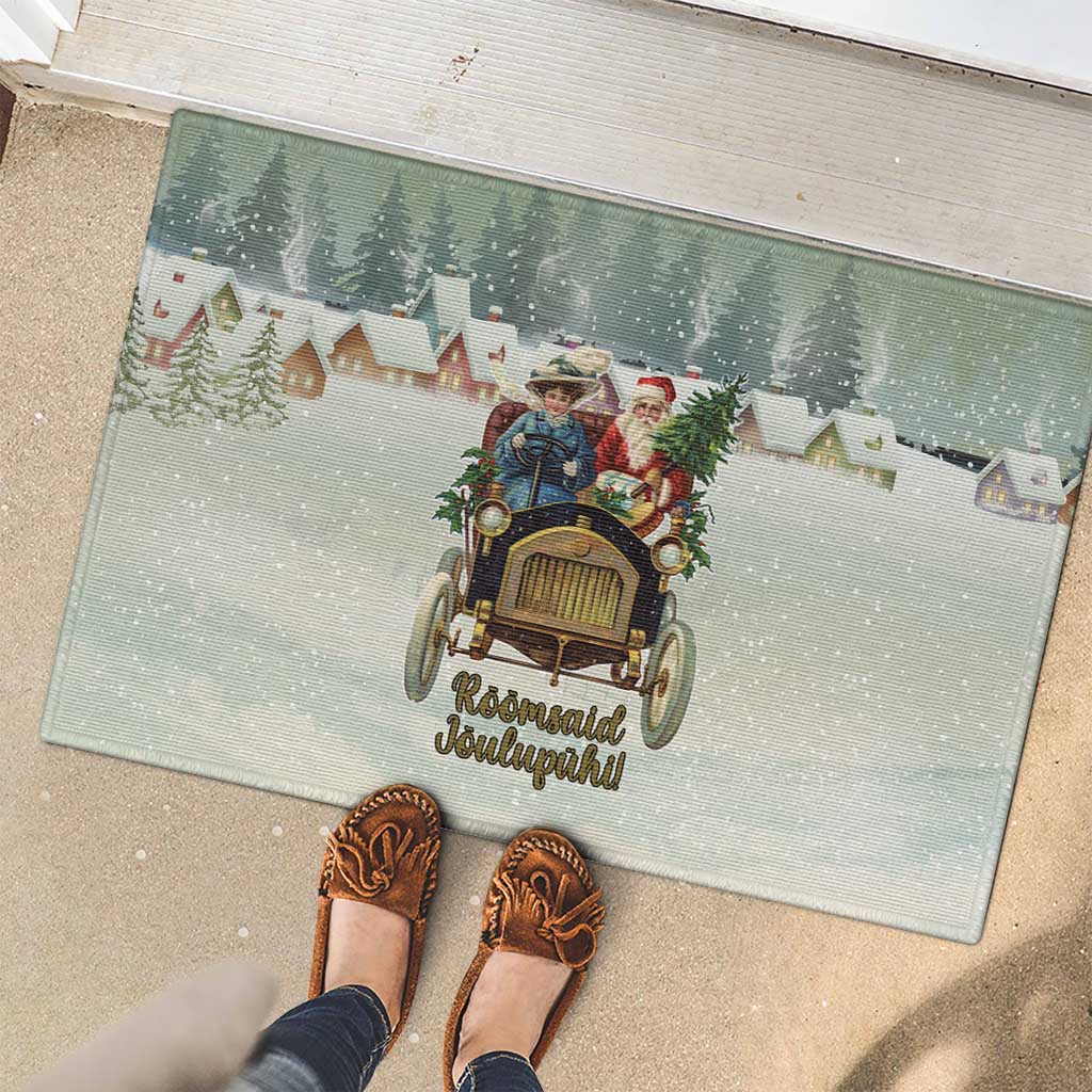 Estonia Christmas Rubber Doormat Roomsaid Joulupuhi - Wonder Print Shop