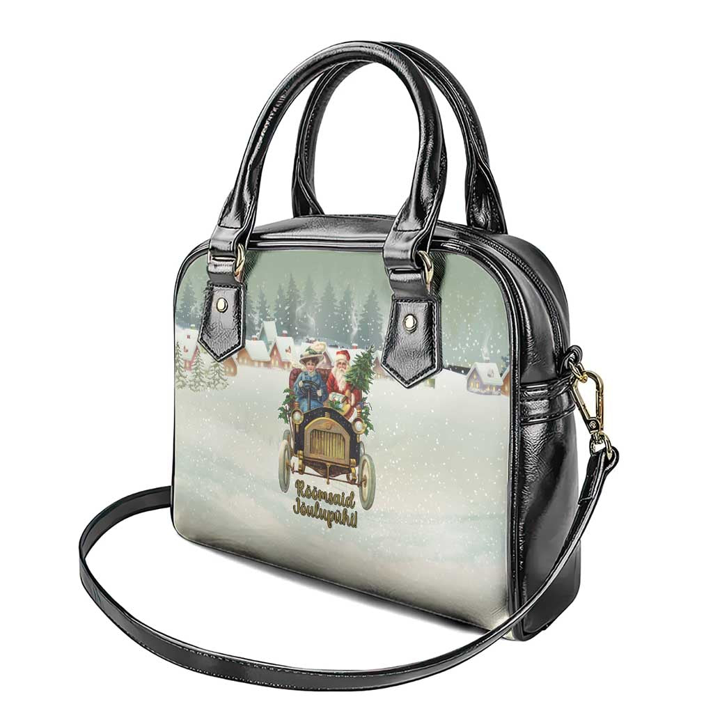 Estonia Christmas Shoulder Handbag Roomsaid Joulupuhi - Wonder Print Shop