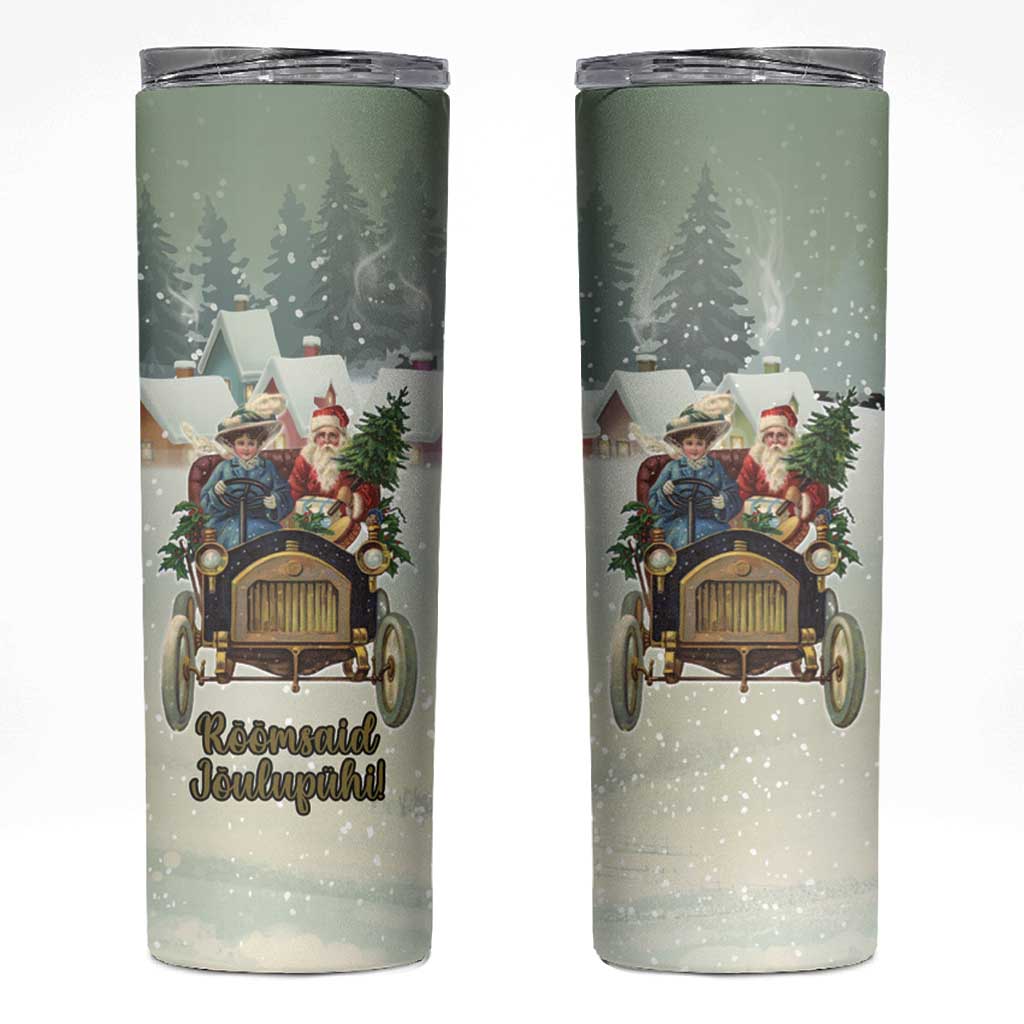 Estonia Christmas Skinny Tumbler Roomsaid Joulupuhi - Wonder Print Shop