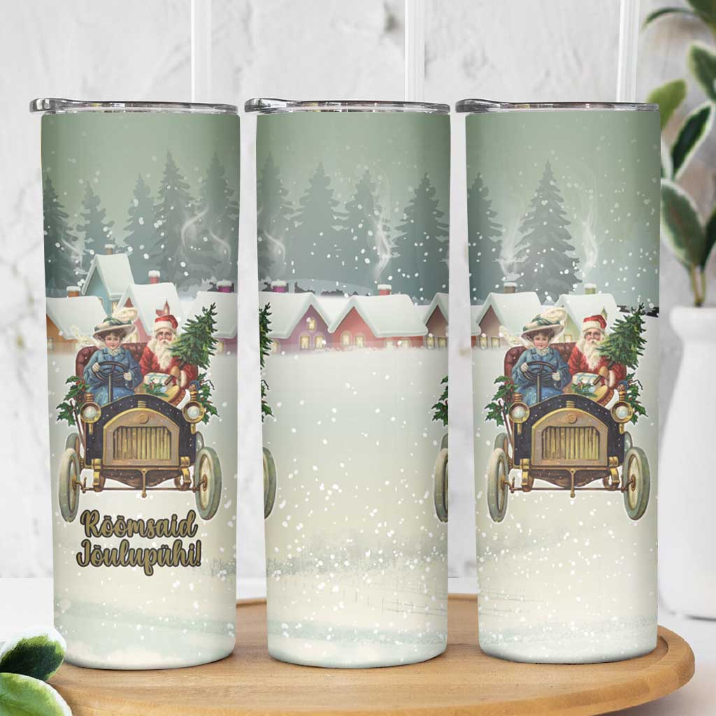 Estonia Christmas Skinny Tumbler Roomsaid Joulupuhi - Wonder Print Shop