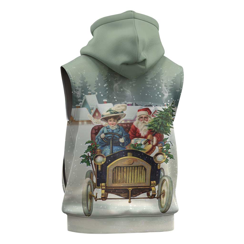Estonia Christmas Sleeveless Hoodie Roomsaid Joulupuhi - Wonder Print Shop