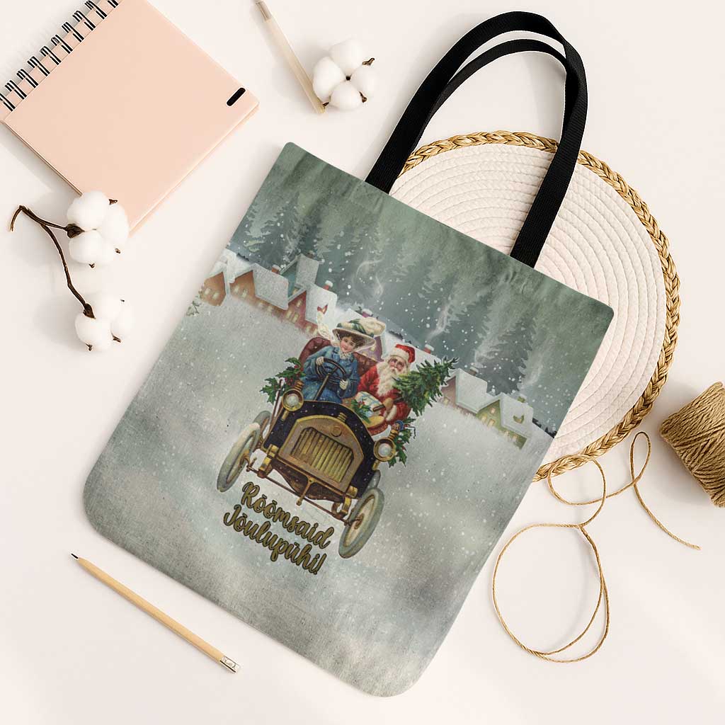 Estonia Christmas Tote Bag Roomsaid Joulupuhi - Wonder Print Shop