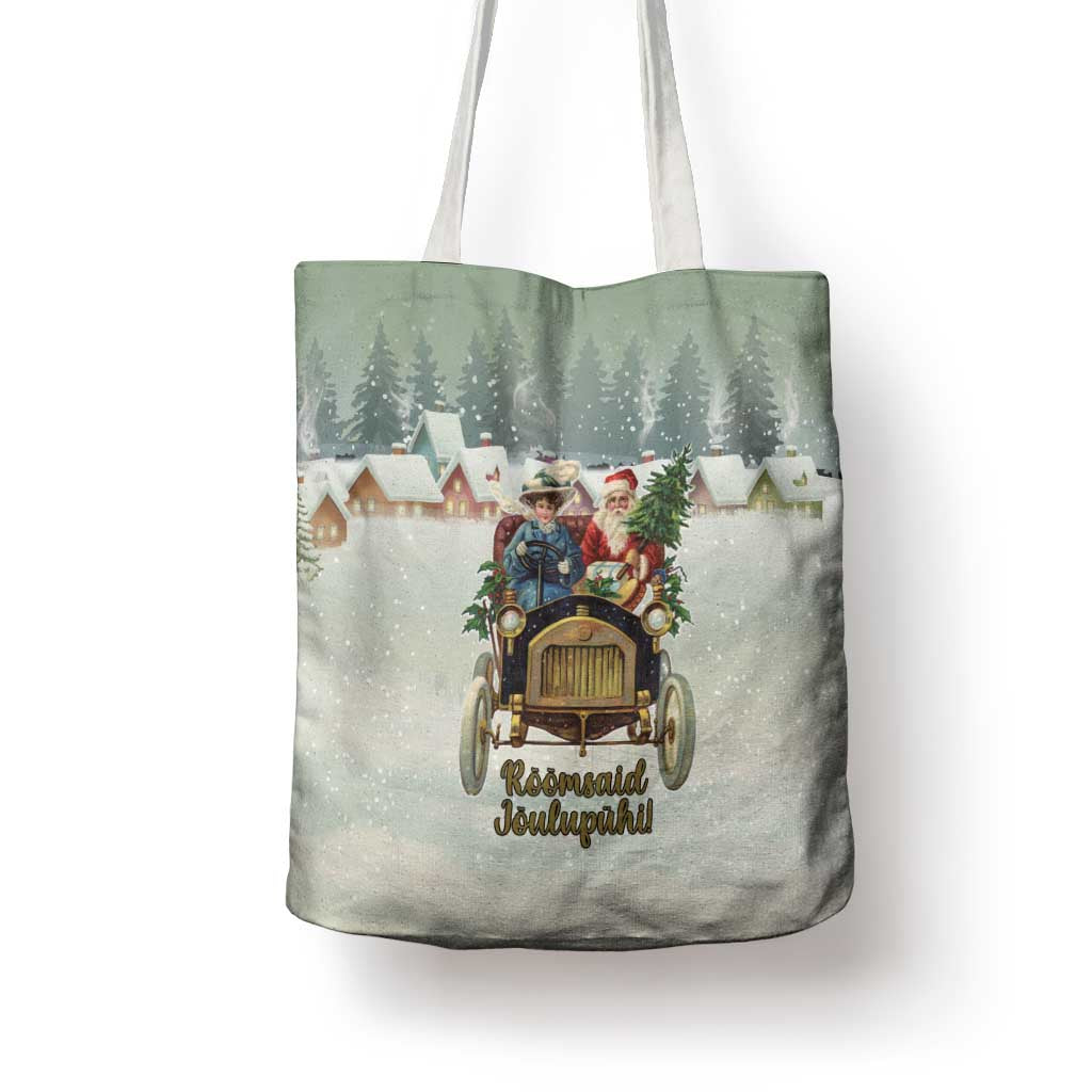 Estonia Christmas Tote Bag Roomsaid Joulupuhi - Wonder Print Shop
