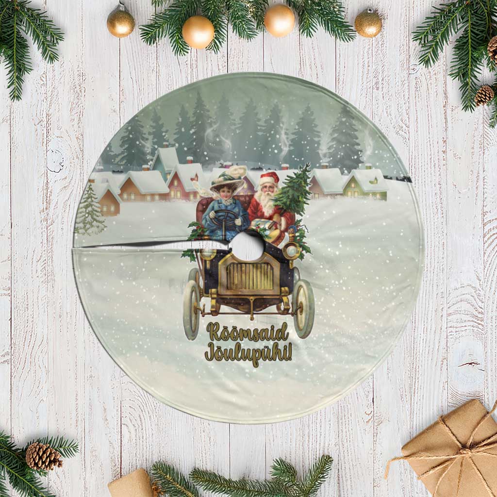 Estonia Christmas Tree Skirt Roomsaid Joulupuhi - Wonder Print Shop