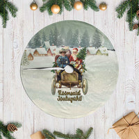 Estonia Christmas Tree Skirt Roomsaid Joulupuhi - Wonder Print Shop