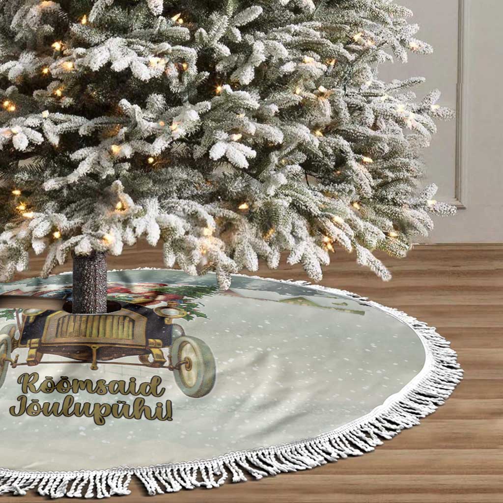 Estonia Christmas Tree Skirt Roomsaid Joulupuhi - Wonder Print Shop