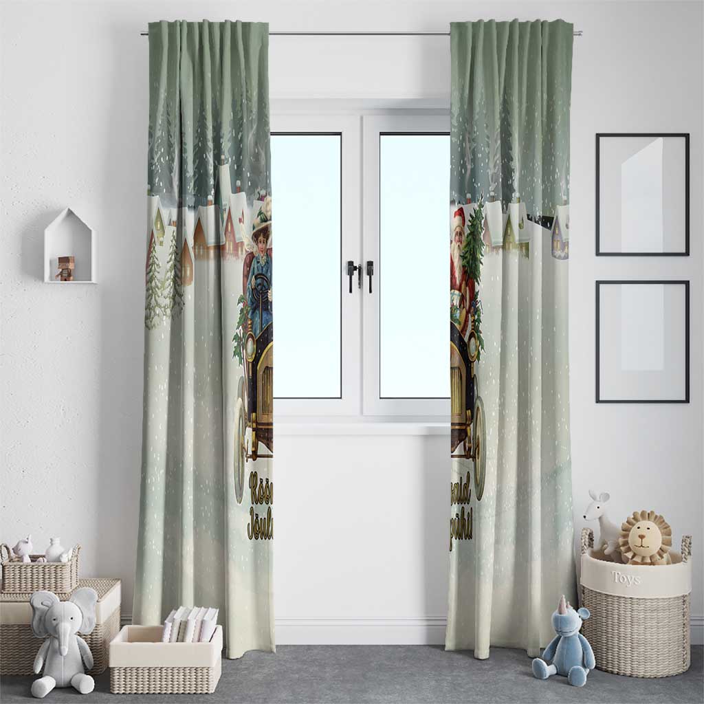 Estonia Christmas Window Curtain Roomsaid Joulupuhi - Wonder Print Shop