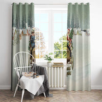 Estonia Christmas Window Curtain Roomsaid Joulupuhi - Wonder Print Shop