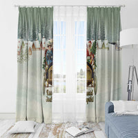 Estonia Christmas Window Curtain Roomsaid Joulupuhi - Wonder Print Shop