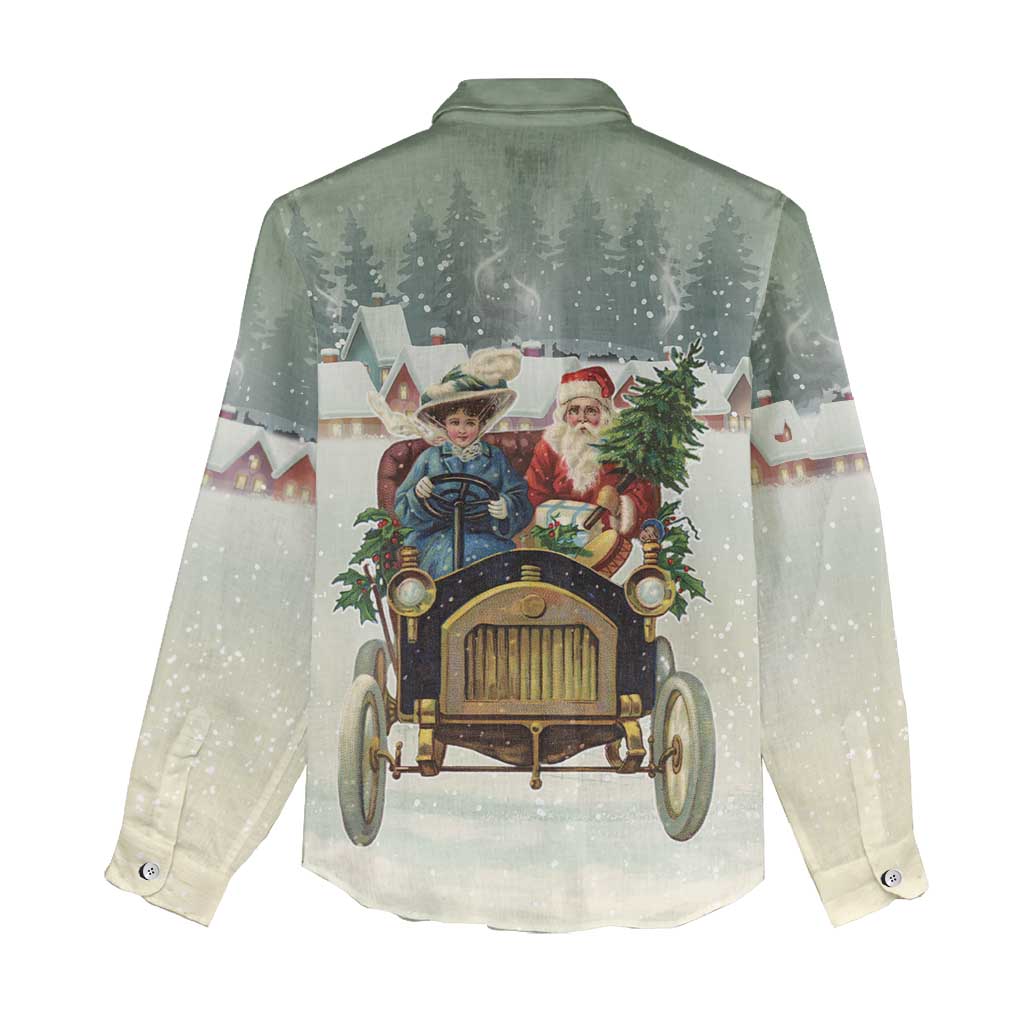 Estonia Christmas Women Casual Shirt Roomsaid Joulupuhi - Wonder Print Shop