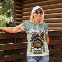 Estonia Christmas Women Polo Shirt Roomsaid Joulupuhi - Wonder Print Shop