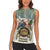 Estonia Christmas Women Sleeveless Polo Shirt Roomsaid Joulupuhi - Wonder Print Shop