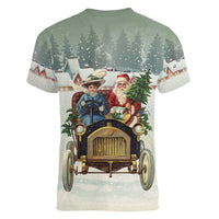 Estonia Christmas Women V-Neck T-Shirt Roomsaid Joulupuhi - Wonder Print Shop