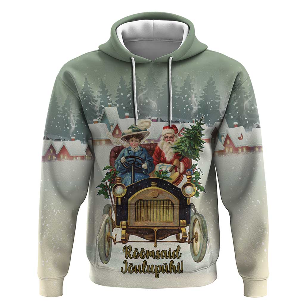 Estonia Christmas Zip Hoodie Roomsaid Joulupuhi - Wonder Print Shop