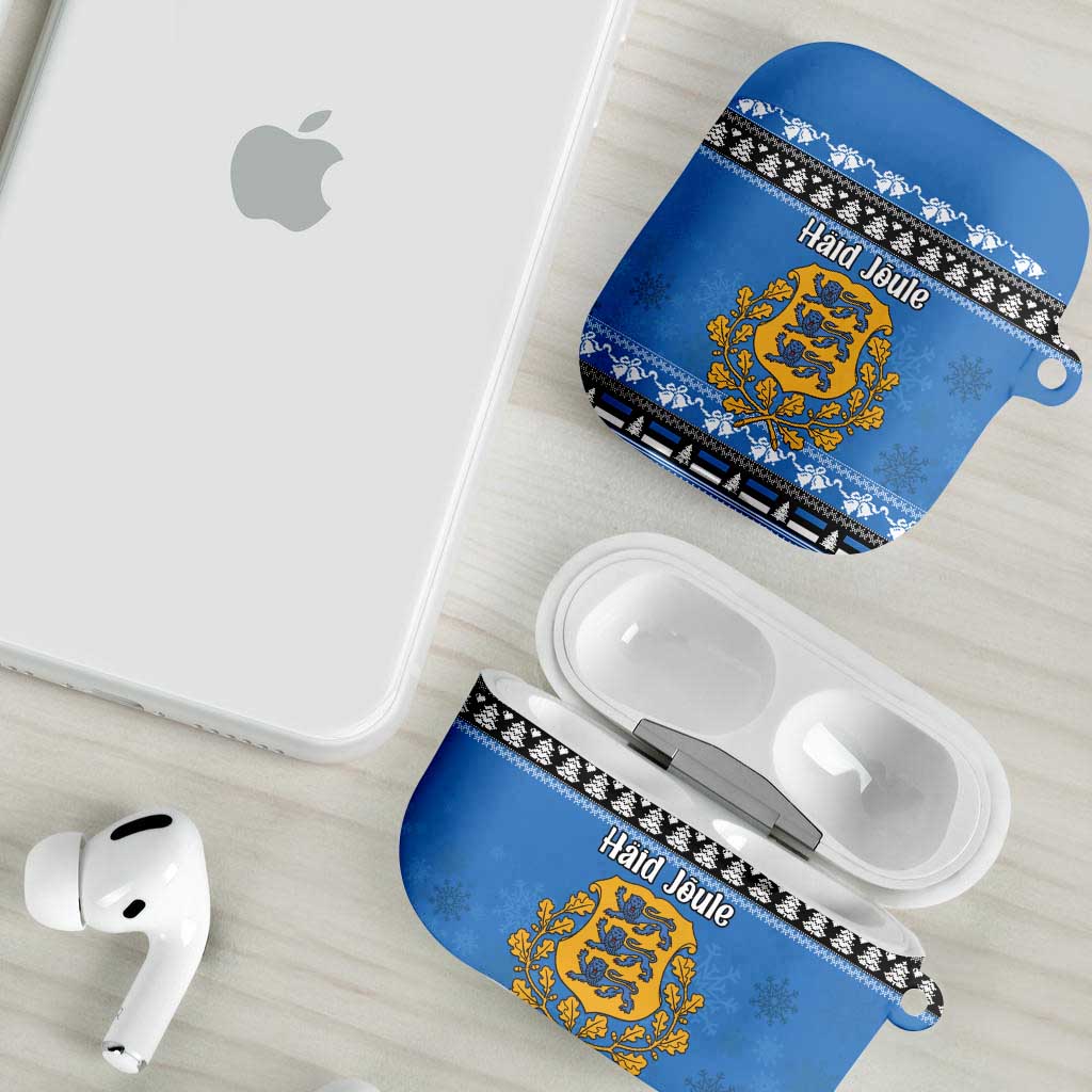 Estonia Christmas AirPods Case Coat Of Arms Haid Joule - Wonder Print Shop