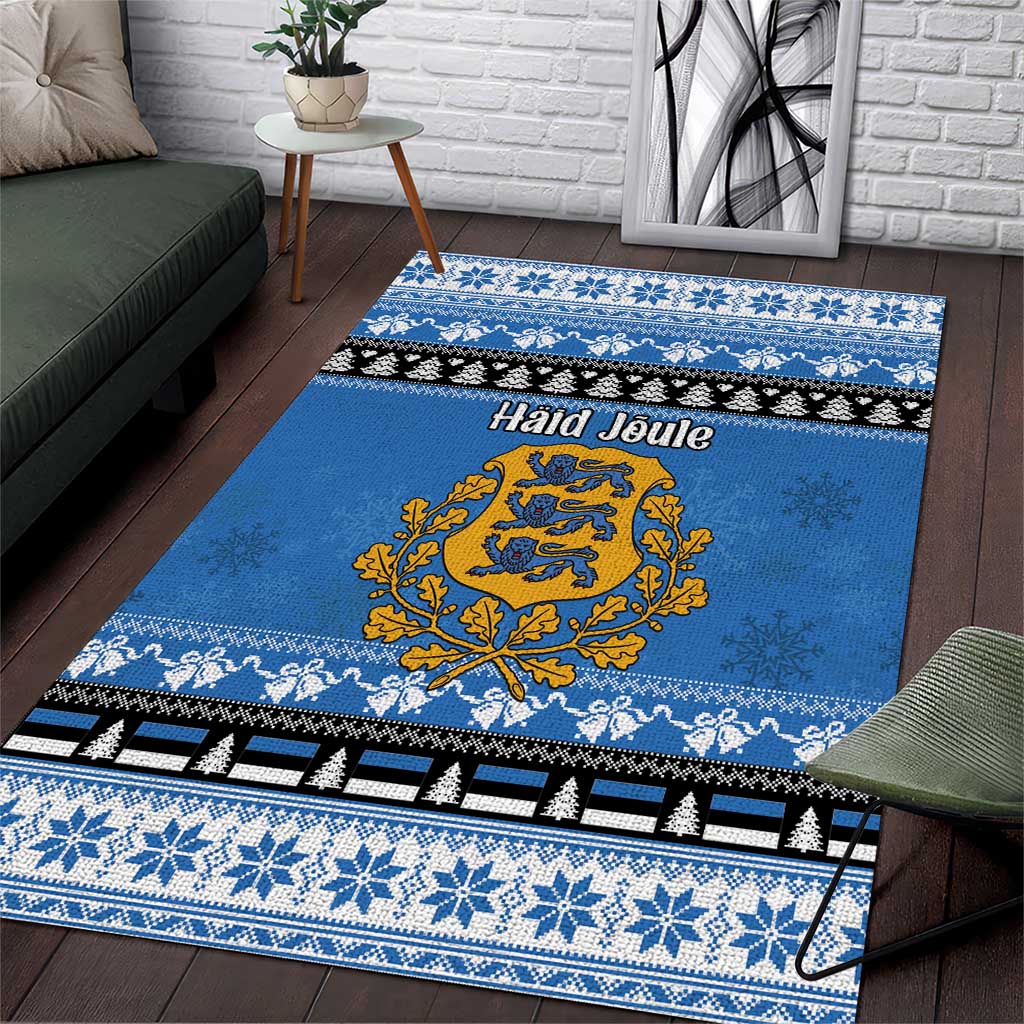 Estonia Christmas Area Rug Coat Of Arms Haid Joule - Wonder Print Shop
