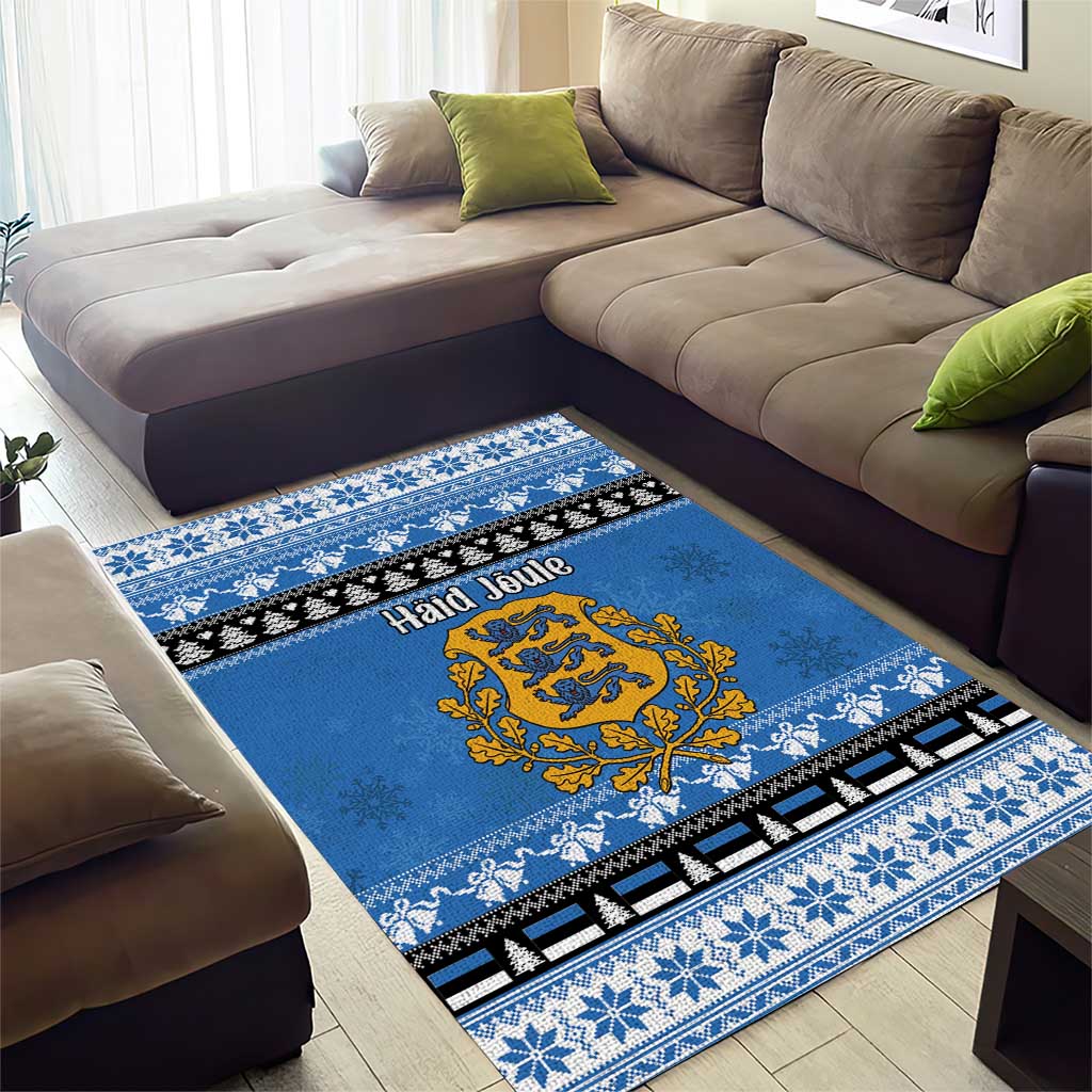 Estonia Christmas Area Rug Coat Of Arms Haid Joule - Wonder Print Shop