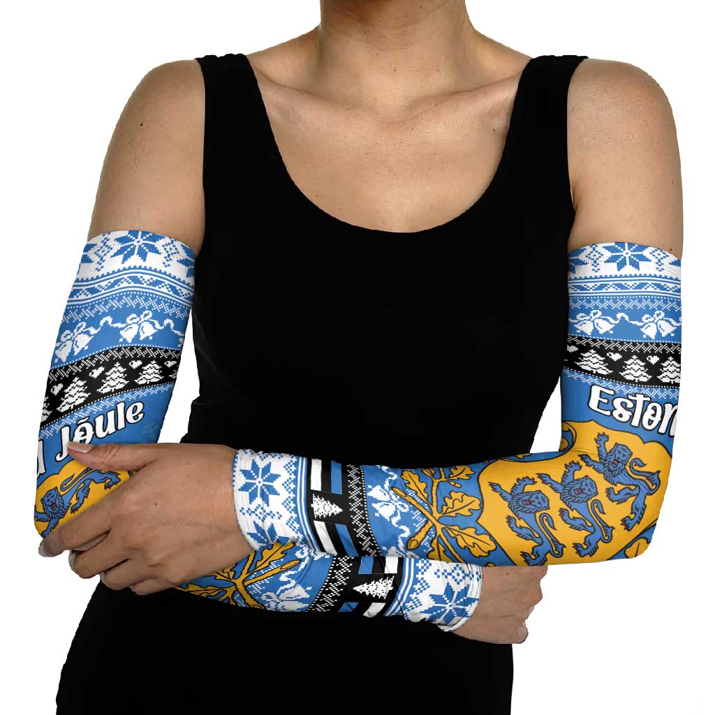 Estonia Christmas Arm Sleeves Coat Of Arms Haid Joule - Wonder Print Shop
