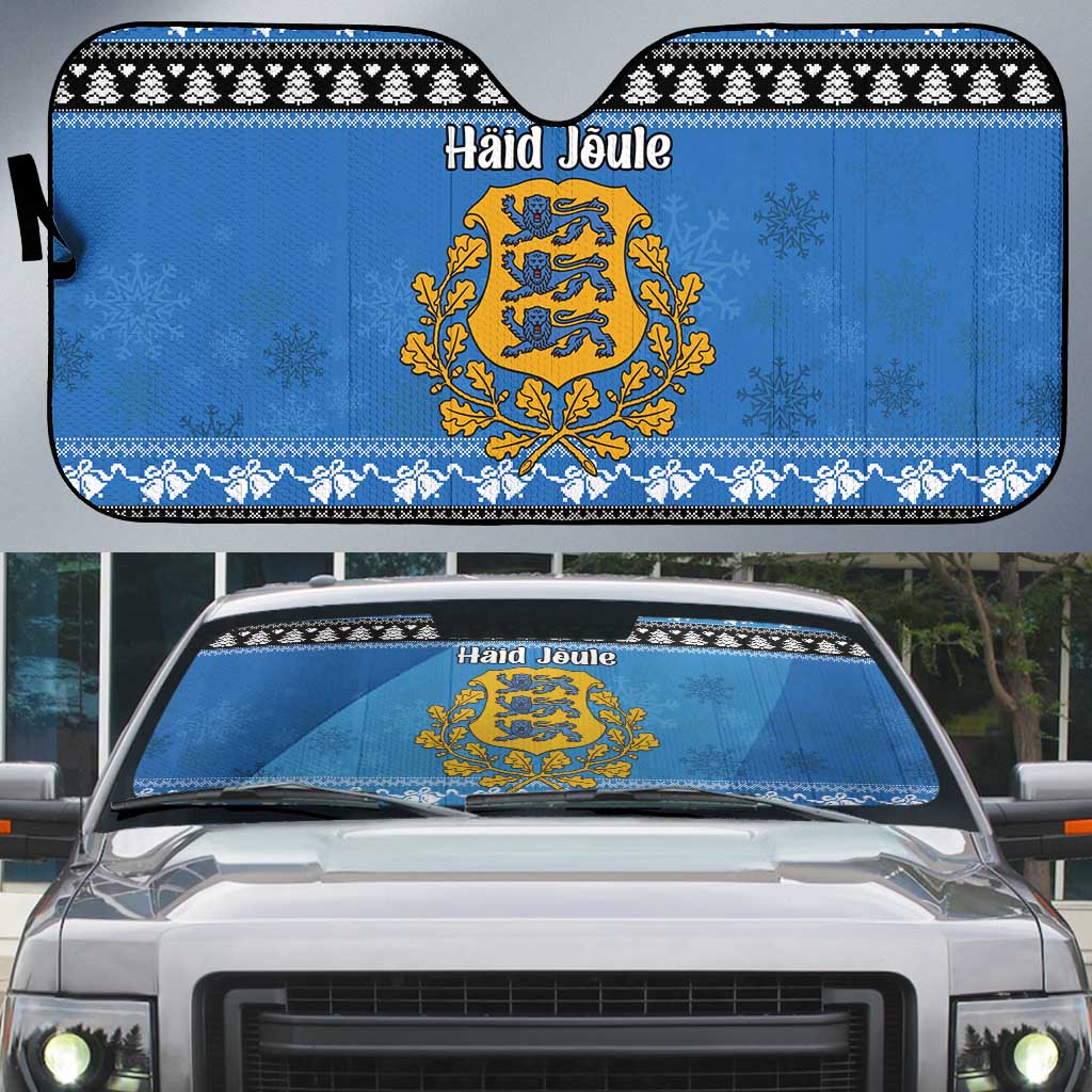 Estonia Christmas Auto Sun Shade Coat Of Arms Haid Joule - Wonder Print Shop