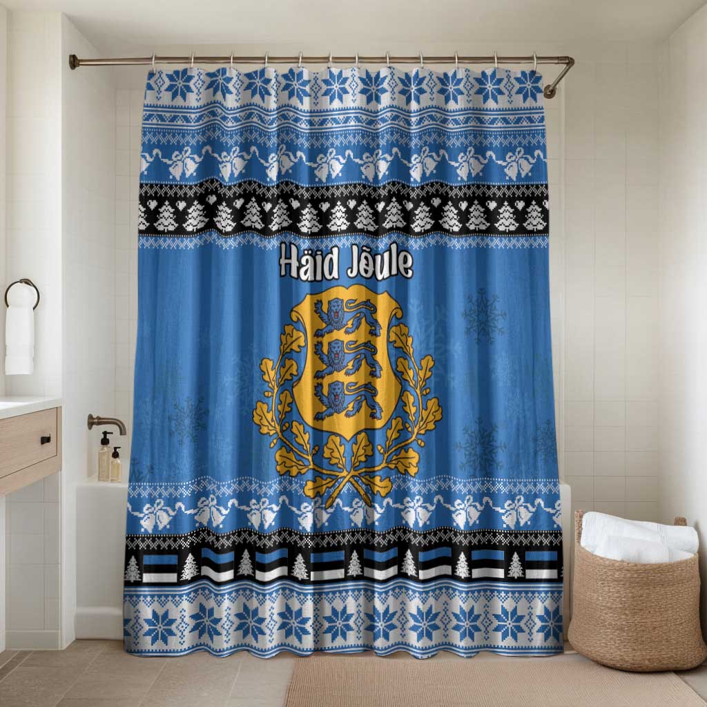 Estonia Christmas Bathroom Set Coat Of Arms Haid Joule - Wonder Print Shop