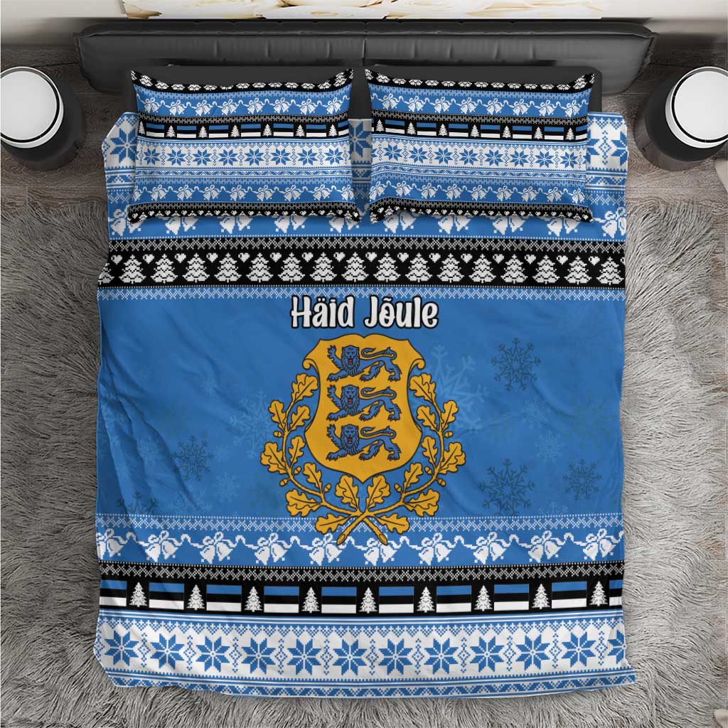 Estonia Christmas Bedding Set Coat Of Arms Haid Joule - Wonder Print Shop
