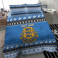 Estonia Christmas Bedding Set Coat Of Arms Haid Joule - Wonder Print Shop