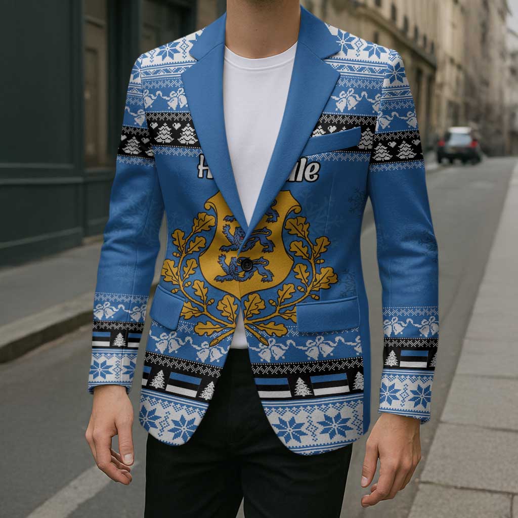 Estonia Christmas Blazer Coat Of Arms Haid Joule - Wonder Print Shop