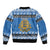 Estonia Christmas Bomber Jacket Coat Of Arms Haid Joule - Wonder Print Shop