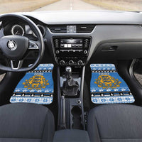 Estonia Christmas Car Mats Coat Of Arms Haid Joule - Wonder Print Shop