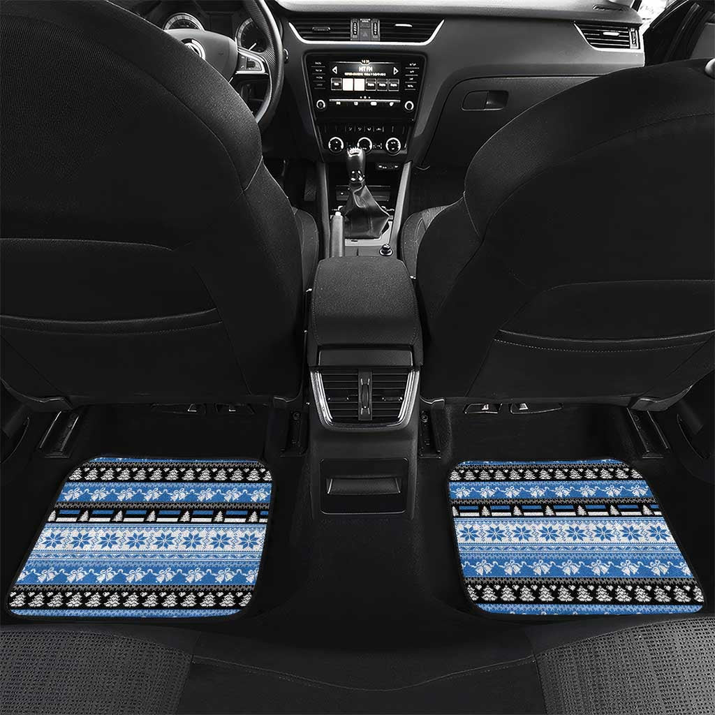 Estonia Christmas Car Mats Coat Of Arms Haid Joule - Wonder Print Shop