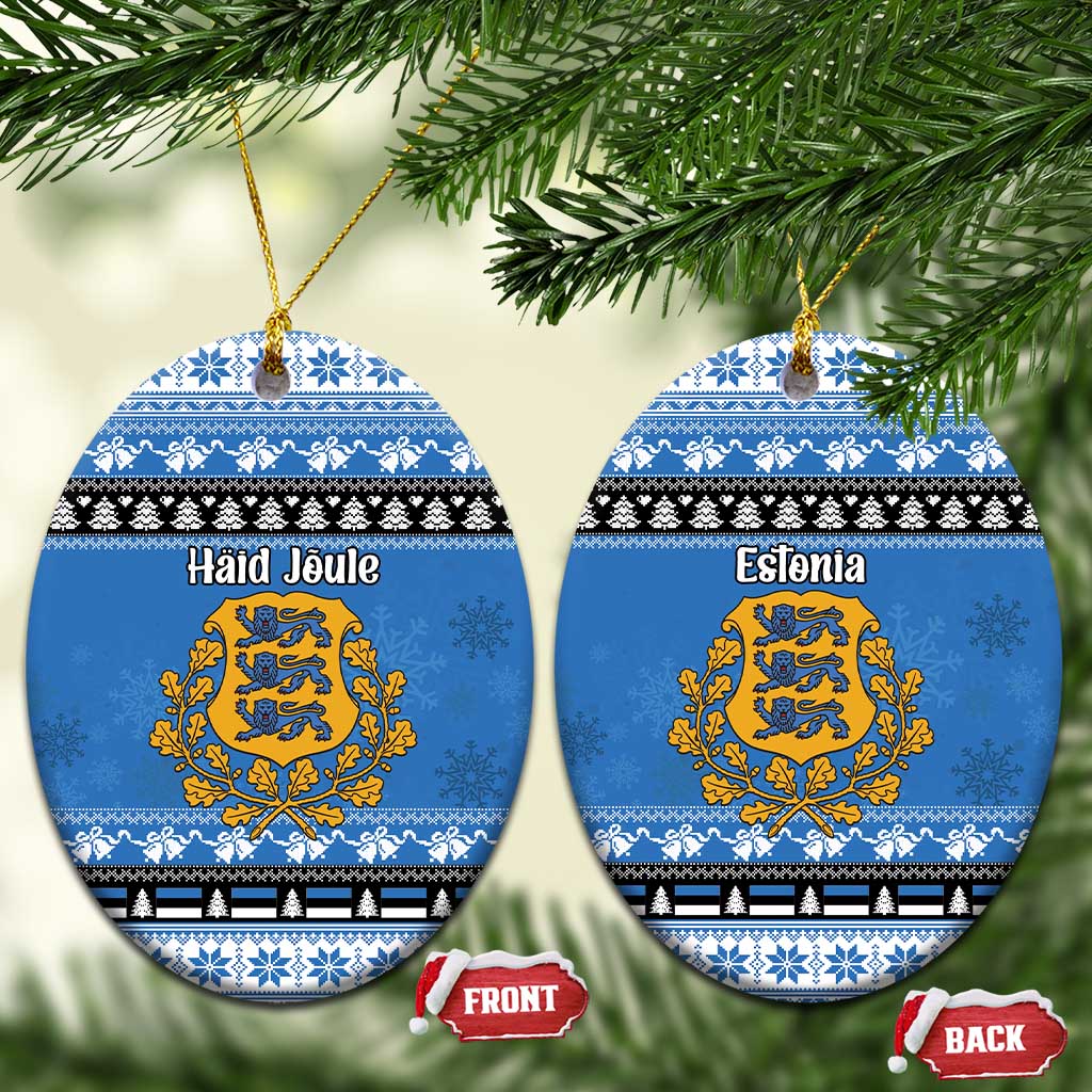 Estonia Christmas Ceramic Ornament Coat Of Arms Haid Joule - Wonder Print Shop