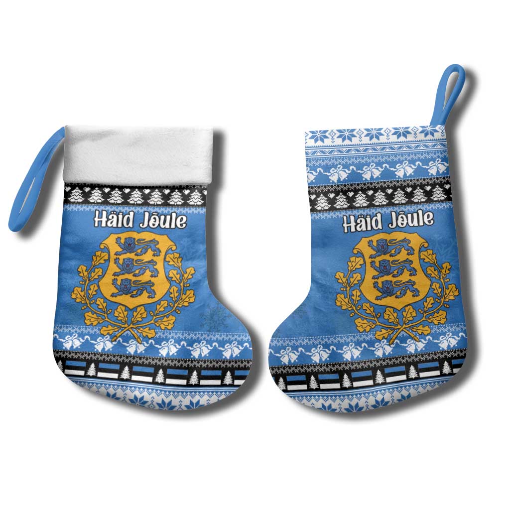 Estonia Christmas Stocking Coat Of Arms Haid Joule - Wonder Print Shop