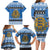 Estonia Christmas Family Matching Long Sleeve Bodycon Dress and Hawaiian Shirt Coat Of Arms Haid Joule - Wonder Print Shop