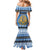 Estonia Christmas Family Matching Mermaid Dress and Hawaiian Shirt Coat Of Arms Haid Joule - Wonder Print Shop